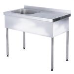 Ванна моечная Assum ВЦРП-П2-5/10-Л (1000х700х850) с рабочей поверхностью