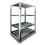 Стеллаж производственный Restoinox СТПР-10/5-ЭН с решётчатыми полками