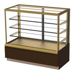 Витрина холодильная Kayman K-ВК-900 Квадро (Бронзовый)