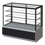 Витрина холодильная Kayman K-ВК-1300 Квадро (Серебряный)