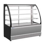 Витрина холодильная Kayman KВК-1305М Люкс (Черный)