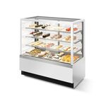 Витрина холодильная Chilz Vete KUB LUX 90 (белый глянец / шлифованная нержавейка)