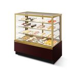 Витрина холодильная Chilz Vete KUB LUX 130 (шоколад / золотой глянец)