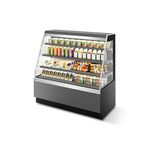 Витрина холодильная Chilz Vete KUB OF 130 (серый матовый / шлифованная нержавейка)