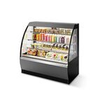 Витрина холодильная Chilz Vete OFT 90 (серый матовый / шлифованная нержавейка)