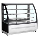 Витрина кондитерская холодильная Tefcold LPD1500C/Black (нерж.)