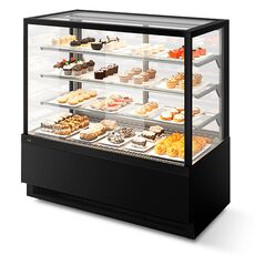 Витрина холодильная Chilz Vete KUB 90 (чёрный муар / металлик)