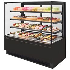 Витрина холодильная Chilz Vete II KUB 90 (чёрный муар / металлик)