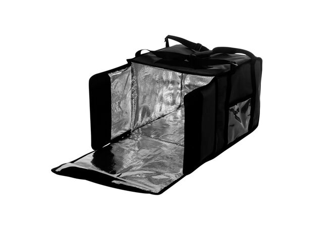 Термосумка Luxstahl на 9-10 пицц 350х350х500 мм черная