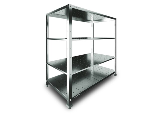 Стеллаж производственный Restoinox СТПП-6/4 перфорированный (разборный)