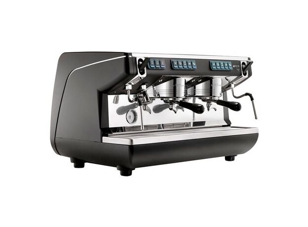 Кофемашина-автомат Nuova Simonelli Appia Life 2Gr V Black Easy Cream с экономайзером (высокие группы)