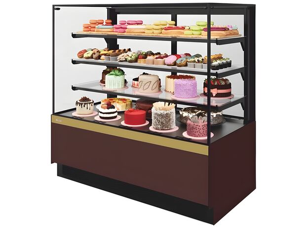 Витрина холодильная Chilz Vete II KUB LUX 90 (шоколад / золотой глянец)