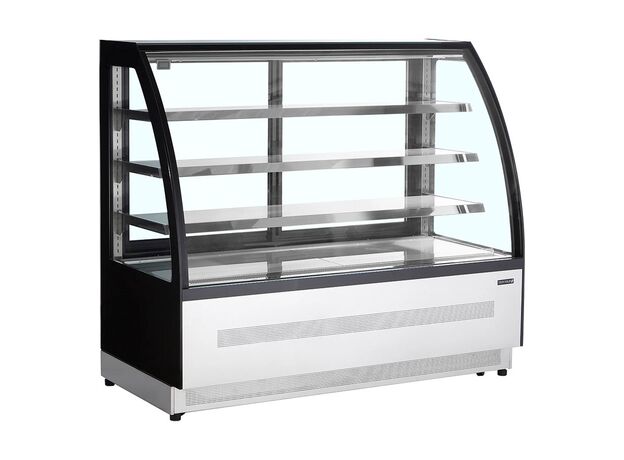 Витрина кондитерская холодильная Tefcold LPD1500C/Black (нерж.)