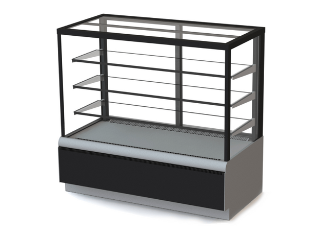Витрина холодильная Polus KC70 VM 1,3-1 9006-9005 (ВХСв-1,3д Сarboma Cube ТЕХНО)