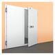 Распашные двустворчатые холодильные двери ПрофХолод РДД 1400x80x1800 RAL9003